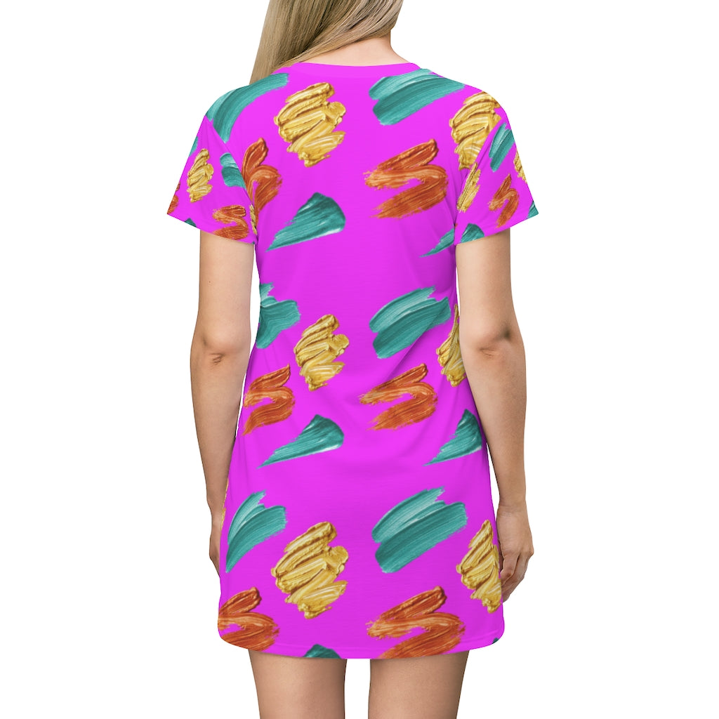 Make Up Your Reality T Shirt Dress