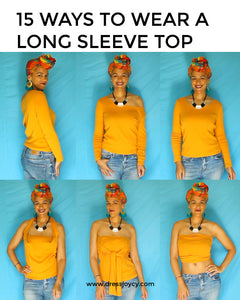 15 Ways To Wear a Long Sleeve Top | Travel Capsule Wardrobe