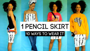 10 Ways To Style a Pencil Skirt | Colorful Capsule Wardrobe
