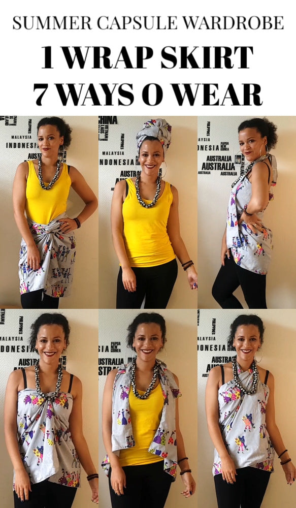 1 Wrap Skirt, 7 Ways To Wear It | Summer Capsule Wardrobe