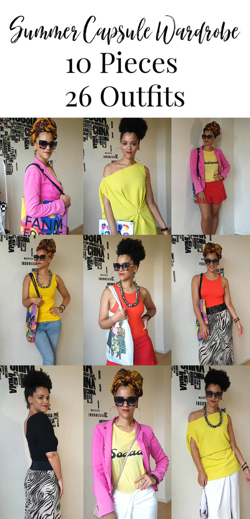 10 Pieces, 26 Outfits Summer Capsule Wardrobe