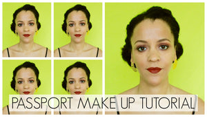 Passport Photo Makeup Tutorial | Easy Neutral Brown Makeup | 2 Eyeshadows Only!