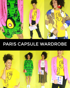 Paris Capsule Wardrobe - 13 Items = 28 Outfits with Sneakers