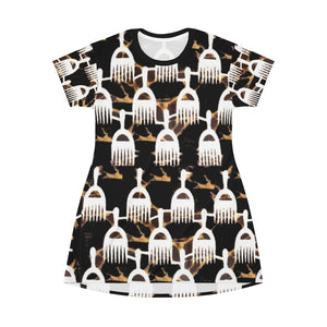 Afro Pick Up T-Shirt Dress