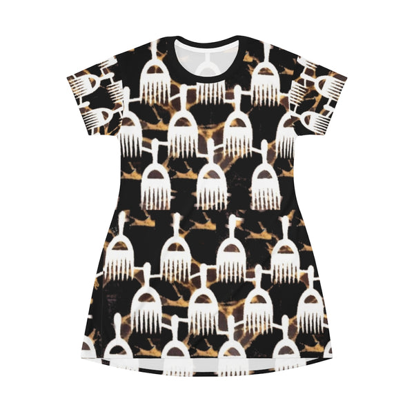 Afro Pick Up T-Shirt Dress