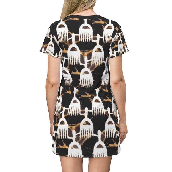 Afro Pick Up T-Shirt Dress
