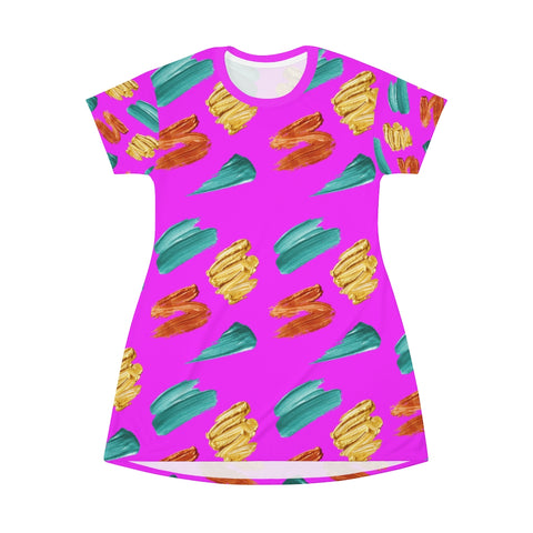 Make Up Your Reality T-Shirt Dress