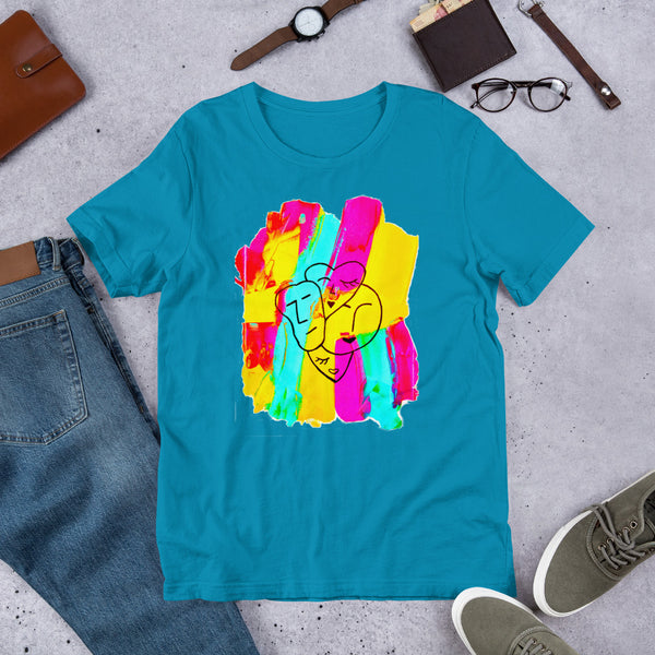 Gente Amarelo, Rosa e Azul Unisex T-Shirt | Gente de Toda Cor