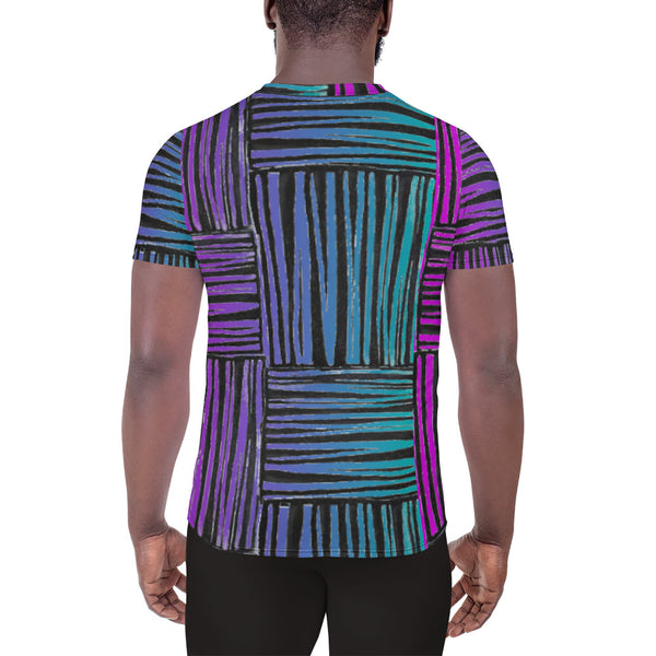 Sunset Ombre Print Unisex's Athletic T-shirt | #Sunsetlovers Capsule Wardrobe