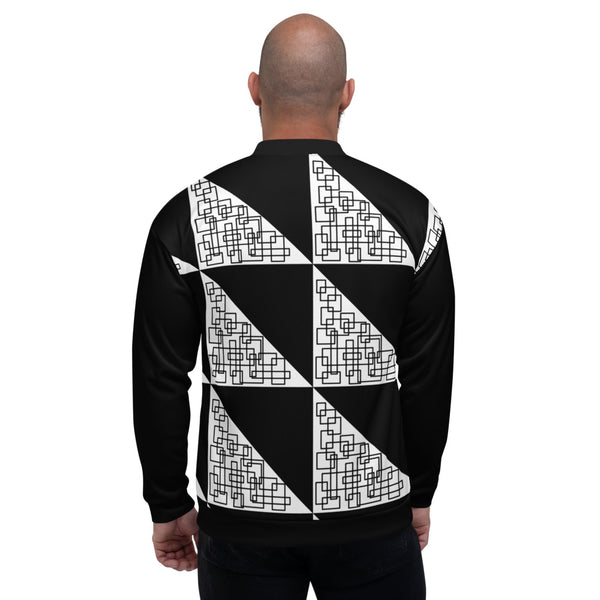 Black + White = Gris Gris Unisex Bomber Jacket