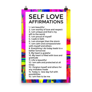 Self Love Affirmations Poster | Fanm Fortes